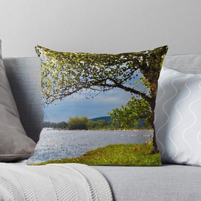 Leafy Tree on River Bank