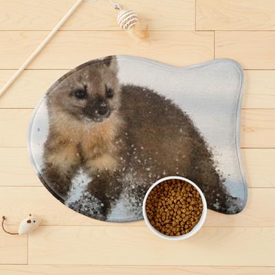 Marten Romping in the Snow
