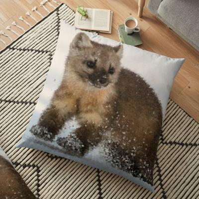 Marten Romping in the Snow