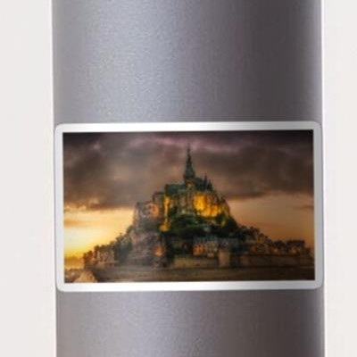 Mont St Michel Under Stormy Skies