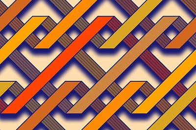 Orange and Brown Tangles