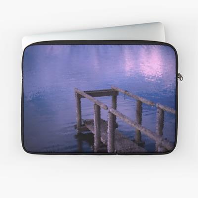 Pier Over Purple Water