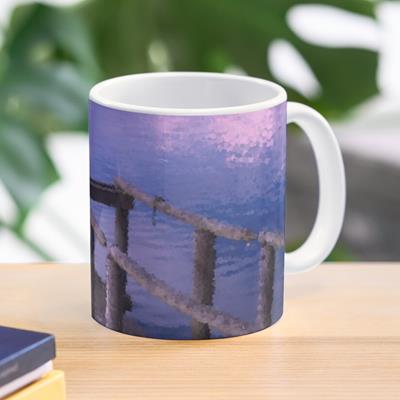 Pier Over Purple Water
