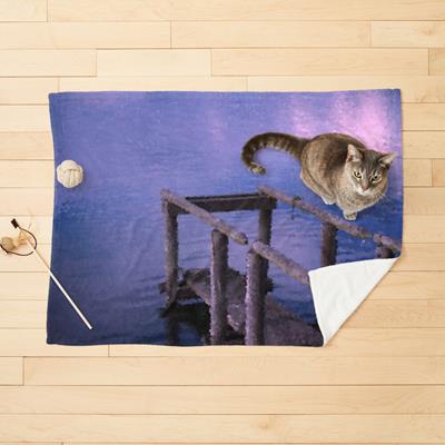 Pier Over Purple Water