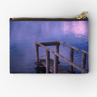 Pier Over Purple Water