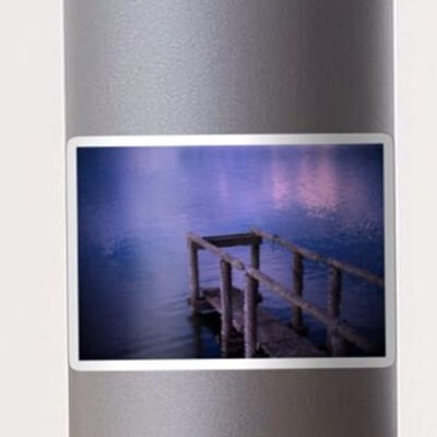 Pier Over Purple Water