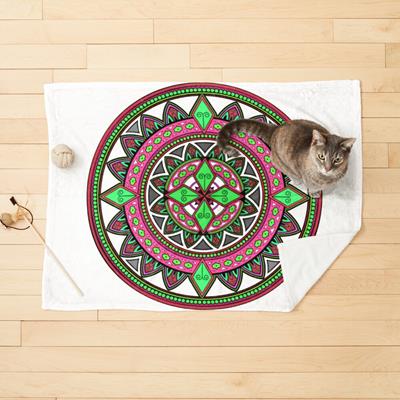 Pink and Green Mandala