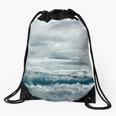 Puffy Clouds in Blue Sky