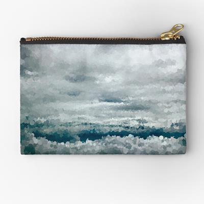 Puffy Clouds in Blue Sky