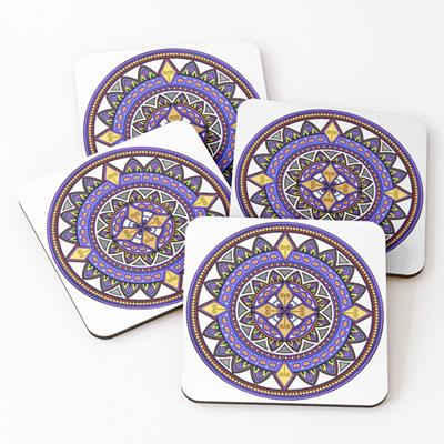 Purple and Gold Mandala