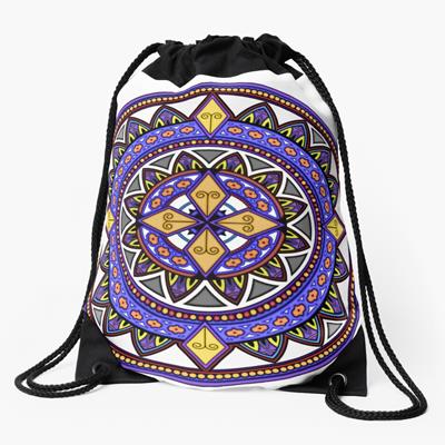 Purple and Gold Mandala