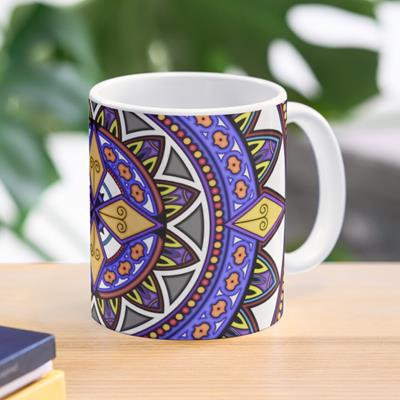 Purple and Gold Mandala