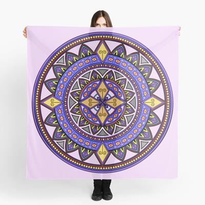 Purple and Gold Mandala