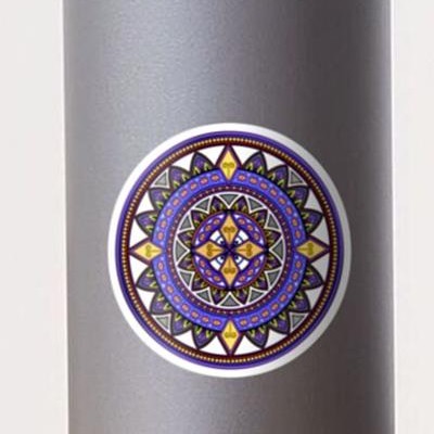 Purple and Gold Mandala
