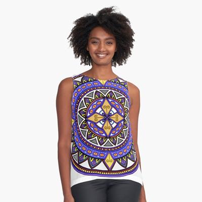 Purple and Gold Mandala