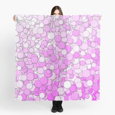 Purple and White Bubbles