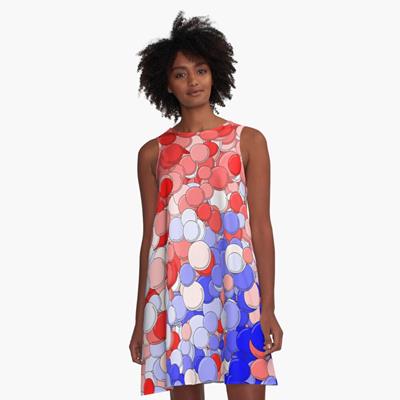 Red White and Blue Bubbles