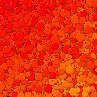Red and Orange Bubbles