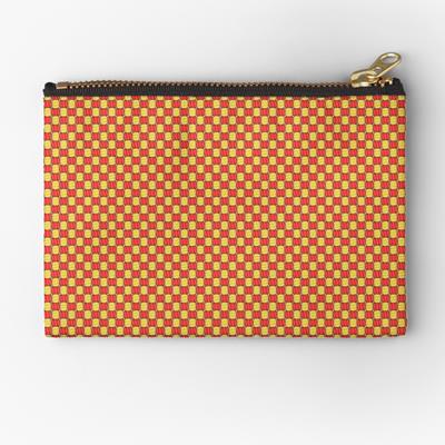 Red and Yellow Eye-Burning Fabric Pattern