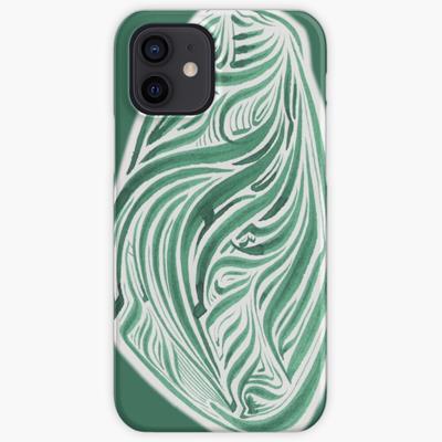 Rich Abstract Line Art in Blue-Green