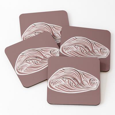 Rich Abstract Line Art in Brown