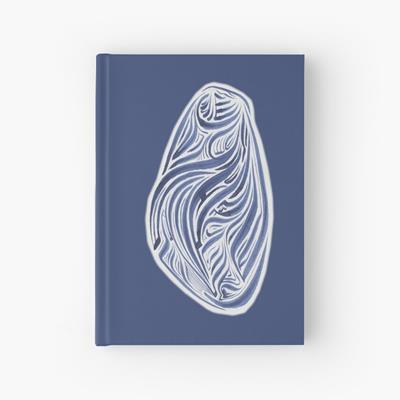 Rich Abstract Line Art in Dark Blue