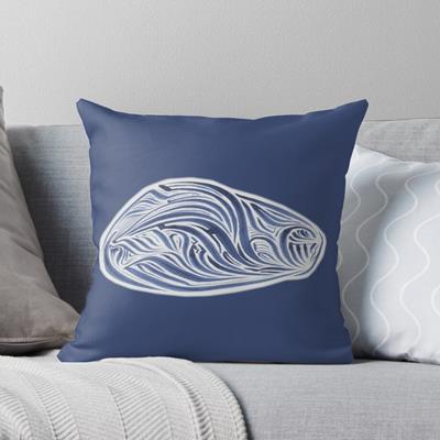 Rich Abstract Line Art in Dark Blue