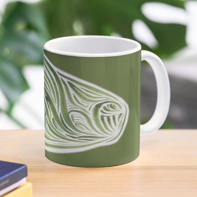 Rich Abstract Line Art in Green