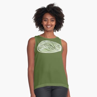 Rich Abstract Line Art in Green