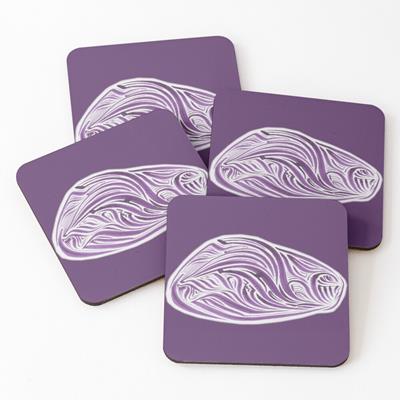 Rich Abstract Line Art in Light Purple