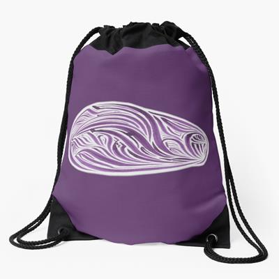 Rich Abstract Line Art in Light Purple