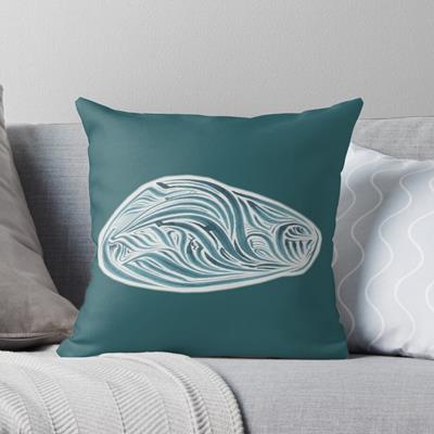 Rich Abstract Line Art in Turquoise