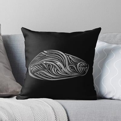 Rich Abstract Line Art in White on Black