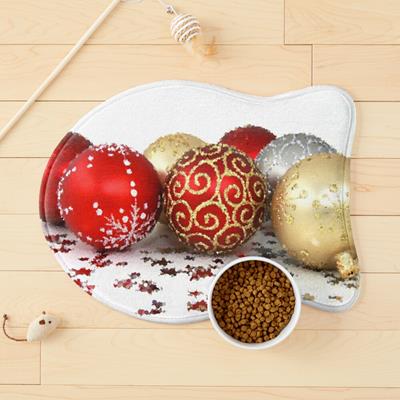 Row of Christmas Ornaments