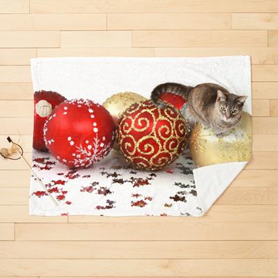 Row of Christmas Ornaments
