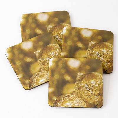Shiny Golden Christmas Balls