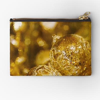 Shiny Golden Christmas Balls