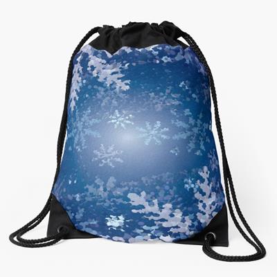 Snowy Blue Christmas Background