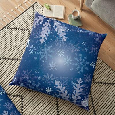 Snowy Blue Christmas Background