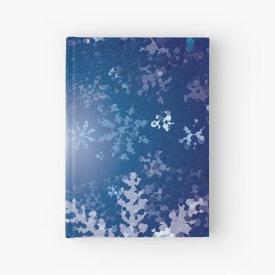 Snowy Blue Christmas Background