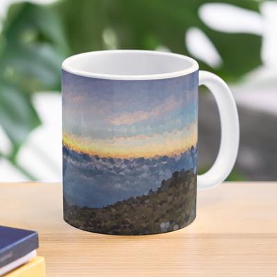 Sunset Behind the Mountains