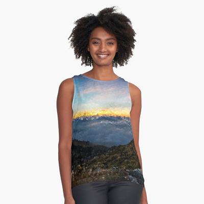 Sunset Behind the Mountains