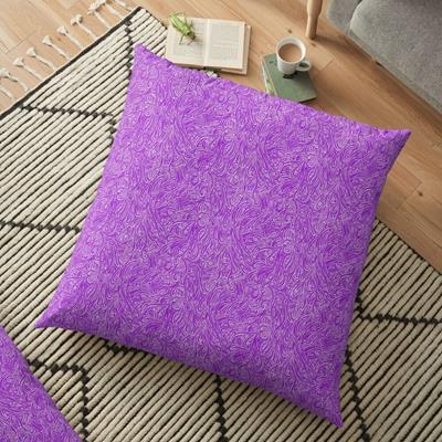 Swirling Abstract Line Art in Pink and Purple