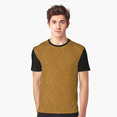 Swirling Abstract Line Art in Shades of Brown