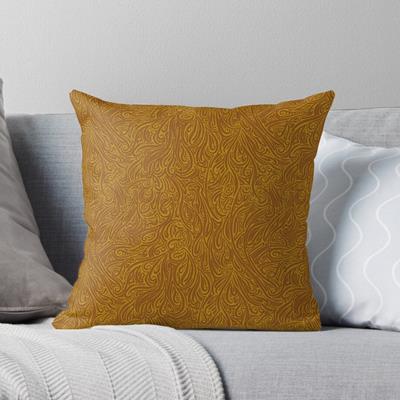 Swirling Abstract Line Art in Shades of Brown