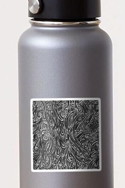 Swirling Abstract Line Art in Shades of Grey