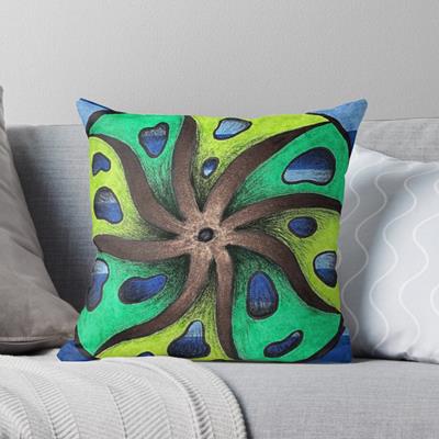 Swirling Blues and Greens