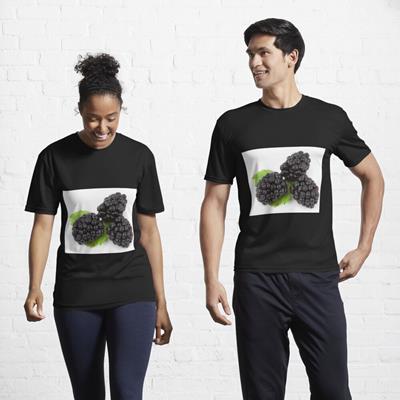 Three Perfect Blackberries