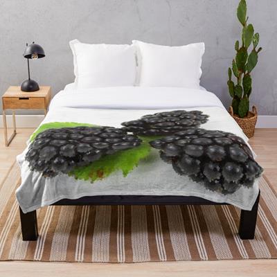 Three Perfect Blackberries