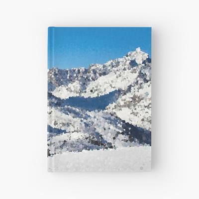 Train and Snowy Mountains